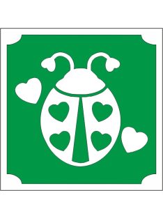 Csillámtetoválás sablon - Katica