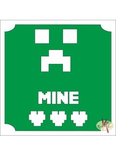 5x5 cm-es Csillámtetoválás sablon - Minecraft 92