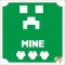 5x5 cm-es Csillámtetoválás sablon - Minecraft 92
