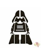 5x5 cm-es Csillámtetoválás sablon - Lego Darth Vader 94