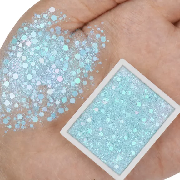 Kivi Art Glitter Cream 6 színű csillámos krémpaletta ecsettel