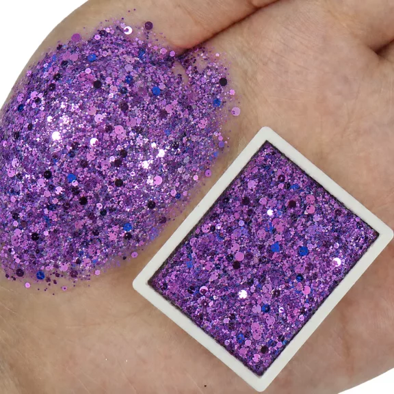 Kivi Art Glitter Cream 6 színű csillámos krémpaletta ecsettel