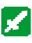 Csillámtetoválás sablon Minecraft kard, Pixel Kard sablon, glitter tattoo stencil, gamer ajándék, gyerek tetoválás sablon