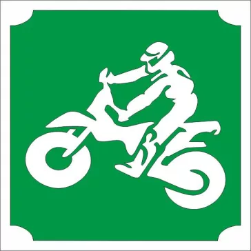 Csillámtetoválás sablon - Krosz motoros 
