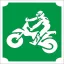 Csillámtetoválás sablon - Krosz motoros 
