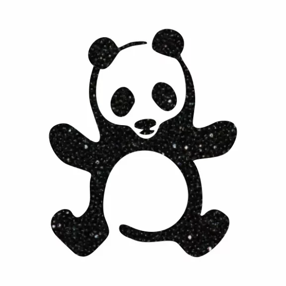 5x5 cm-es Csillámtetoválás sablon - Panda maci 109