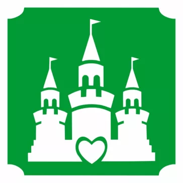 Hercegnő kastély csillámtetoválás sablon – öntapadós 3 rétegű festősablon