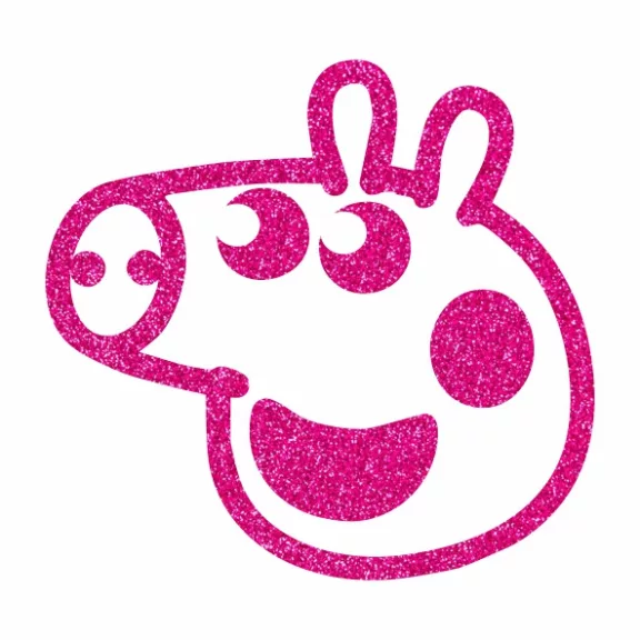 5x5 cm-es Csillámtetoválás sablon - Peppa malac 112
