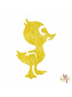 5x5 cm-es Csillámtetoválás sablon - Kiskacsa 113