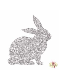 5x5 cm-es Csillámtetoválás sablon - Nyúl 115