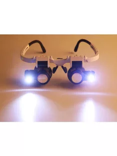 fejpántos órás nagyító led világítással 8x 23x nagyítással