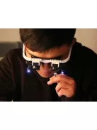 fejpántos órás nagyító led világítással 8x 23x nagyítással