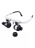 fejpántos órás nagyító led világítással 8x 23x nagyítással