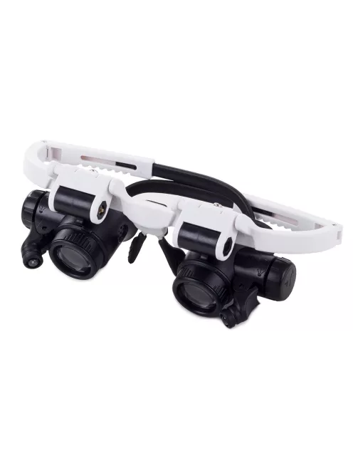 fejpántos órás nagyító led világítással 8x 23x nagyítással