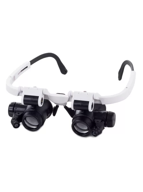 fejpántos órás nagyító led világítással 8x 23x nagyítással