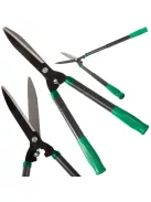 Teleszkópos kézi kerti olló sövényekhez és cserjékhez, ergonomikus fogantyúval