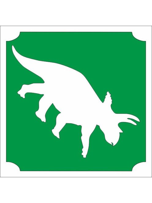 Dinoszauruszos csillámtetoválás egy gyermek karján