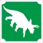 Dinoszauruszos csillámtetoválás egy gyermek karján