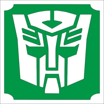 5x5 cm-es Csillámtetoválás sablon - Transformers Optimus 124