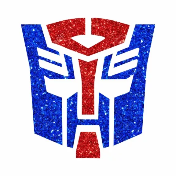 5x5 cm-es Csillámtetoválás sablon - Transformers Optimus 124