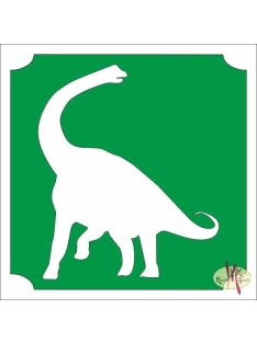 5x5 cm-es Csillámtetoválás sablon -Dino 132