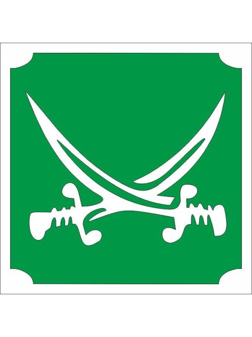 KiviArt 5x5 cm-es Csillámtetoválás sablon -  Kalóz kard minta.