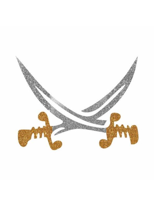 KiviArt 5x5 cm-es Csillámtetoválás sablon -  Kalóz kard minta.