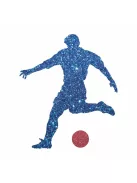 5x5 cm-es Csillámtetoválás sablon - Focista minta