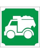 5x5 cm-es Csillámtetoválás sablon - Dömper minta.