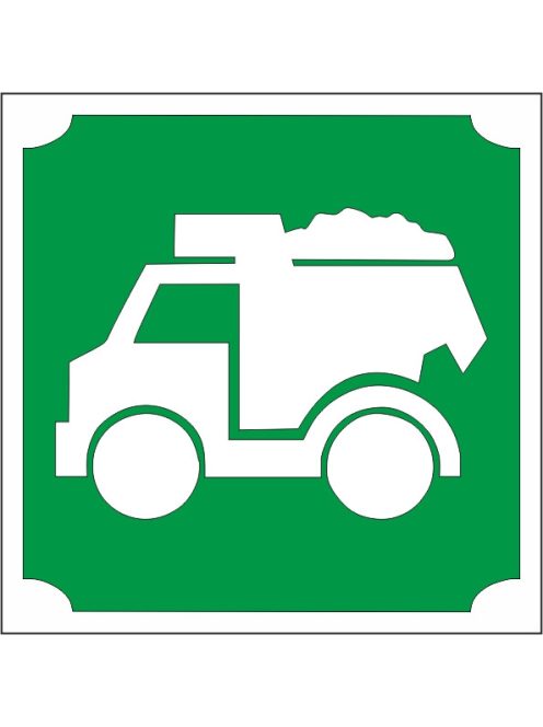 5x5 cm-es Csillámtetoválás sablon - Dömper minta.