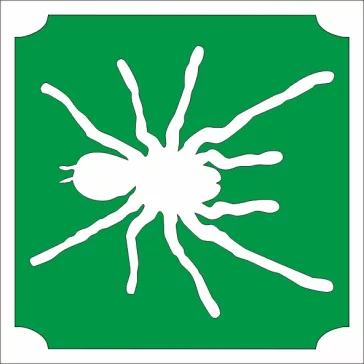 5x5 cm-es Csillámtetoválás sablon - Madárpók 139
