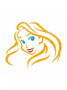 5x5 cm-es Csillámtetoválás sablon - Aranyhaj 143