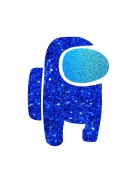 5x5 cm-es Csillámtetoválás sablon - Among Us 148