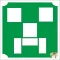 5x5 cm-es Csillámtetoválás sablon - Minecraft 151