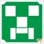 5x5 cm-es Csillámtetoválás sablon - Minecraft 151