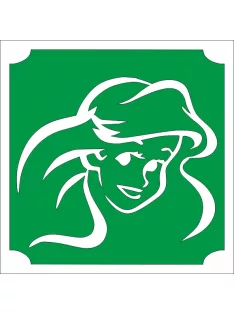   5x5 cm-es Csillámtetoválás sablon - Ariel a kis hableány 157