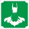 5x5 cm-es Csillámtetoválás sablon - Batman 158
