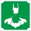 5x5 cm-es Csillámtetoválás sablon - Batman 158