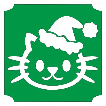   5x5 cm-es Csillámtetoválás sablon - Hello Kitty télapó 159
