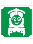 5x5 cm-es Csillámtetoválás  sablon - Thomas a gőzmozdony 160