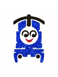   5x5 cm-es Csillámtetoválás  sablon - Thomas a gőzmozdony 160