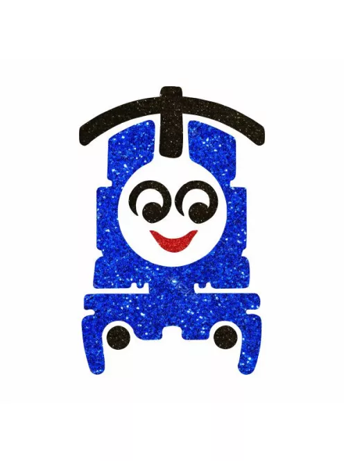 5x5 cm-es Csillámtetoválás  sablon - Thomas a gőzmozdony 160
