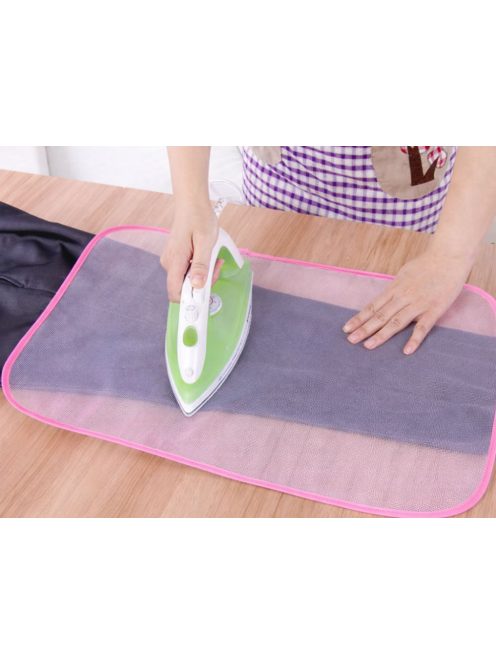 hőálló vasalóvédő háló kényes ruhák vasalásához 50x30 cm