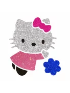5x5 cm-es Csillám tetoválás sablon - Hello Kitty 165