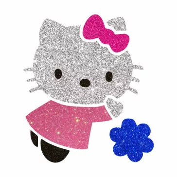 5x5 cm-es Csillám tetoválás sablon - Hello Kitty 165