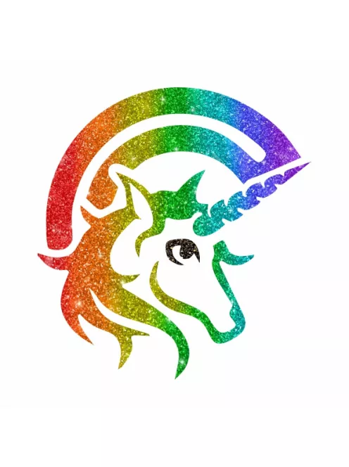 Unikornis csillámtetoválás sablon, öntapadós testfestő sablon gyerekeknek, kreatív unikornis minta csillámtetkóhoz