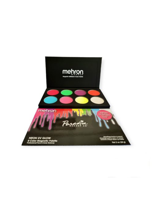 Mehron Paradise Makeup AQ - 8 szín paletta - Neon UV Glow