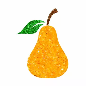 csillámtetkó matrica körte