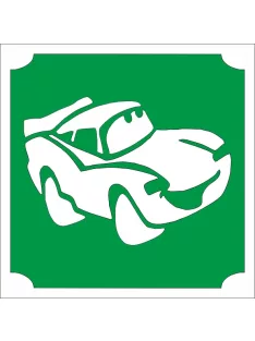 5x5 cm-es Csillám tetoválás sablon Verdák - McQueen 168