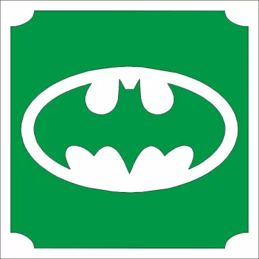KiviArt Batman festősablon háromrétegű öntapadó kivitelben